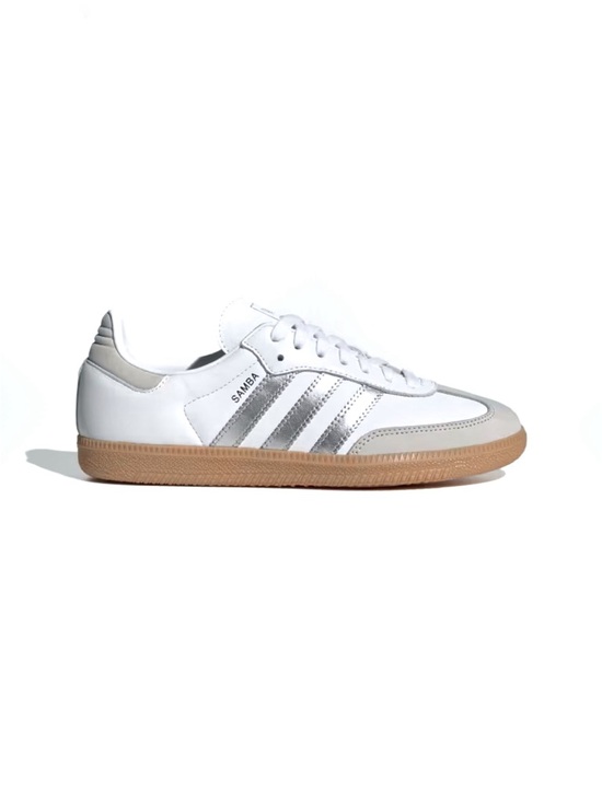 adidas Other - Adidas Samba OG Sneaker in Cloud White, Silver Metallic & Gray One JL2725